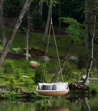Load image into Gallery viewer, Luxury Outdoor Hanging Basket Bird's Nest Swing Rattan Hammock
