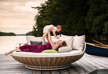 Load image into Gallery viewer, Luxury Outdoor Basket Swivel Bird's Nest Rattan Chair
