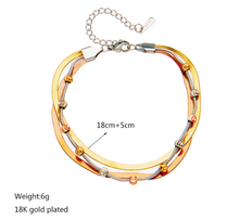 Load image into Gallery viewer, Women's Gold Bracelet 18K
