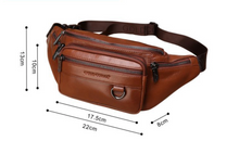 Load image into Gallery viewer, Legend Gold Class Waist/Belt Bag - Leather Multifunction Waterproof
