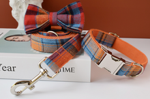 Load image into Gallery viewer, Luxury Pet Leash Engraved Name ID Tag + Collar + Bow - Free Engraving Personalise (all Sizes) + Many Styles/Colours
