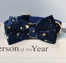 Load image into Gallery viewer, Luxury Pet Leash Engraved Name ID Tag + Collar + Bow - Free Engraving Personalise (all Sizes) + Many Styles/Colours
