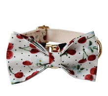Load image into Gallery viewer, Luxury Pet Leash Engraved Name ID Tag + Collar + Bow - Free Engraving Personalise (all Sizes)
