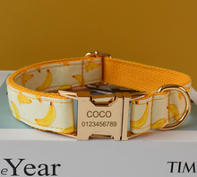 Load image into Gallery viewer, Luxury Pet Leash Engraved Name ID Tag + Collar + Bow - Free Engraving Personalise (all Sizes)
