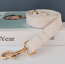 Load image into Gallery viewer, Luxury Pet Leash Engraved Name ID Tag + Collar + Bow - Free Engraving Personalise (all Sizes)
