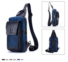 Load image into Gallery viewer, "Legend Collection" - Cowhide Shoulder Chest Bag - Metallic Range 3 Colours
