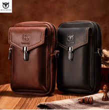 Load image into Gallery viewer, "Legend Collection" - Designer Cowhide/Horse Leather Phone Bag - Black or Coffee
