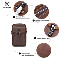 Load image into Gallery viewer, "Legend Collection" - Designer Cowhide/Horse Leather Phone Bag - Black or Coffee
