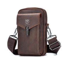 Load image into Gallery viewer, "Legend Collection" - Designer Cowhide/Horse Leather Phone Bag - Black or Coffee
