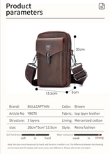 Load image into Gallery viewer, "Legend Collection" - Designer Cowhide/Horse Leather Phone Bag - Black or Coffee
