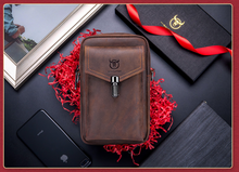 Load image into Gallery viewer, "Legend Collection" - Designer Cowhide/Horse Leather Phone Bag - Black or Coffee
