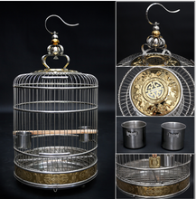 Load image into Gallery viewer, Designer Villa Stainless Steel Copper Birdcage - Small 36cm or 38cm
