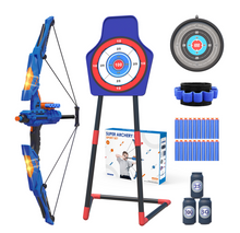 Load image into Gallery viewer, Children's Bow and Arrow Light-up Archery Set - Age 3 4 5 6 7 8 9 10 11 12 Years
