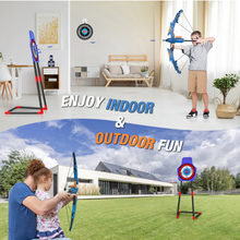 Load image into Gallery viewer, Children's Bow and Arrow Light-up Archery Set - Age 3 4 5 6 7 8 9 10 11 12 Years
