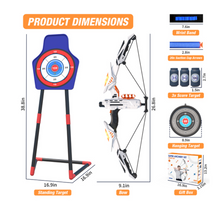 Load image into Gallery viewer, Children's Bow and Arrow Light-up Archery Set - Age 3 4 5 6 7 8 9 10 11 12 Years
