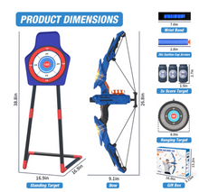 Load image into Gallery viewer, Children's Bow and Arrow Light-up Archery Set - Age 3 4 5 6 7 8 9 10 11 12 Years
