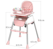 Load image into Gallery viewer, High Chair Adjustable Multi Functional (4 Colours) Wheels
