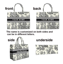 Load image into Gallery viewer, "Arna Lisa" Collection - Designer Tote Bag + Customised Name (Many Styles)
