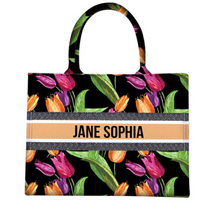 Load image into Gallery viewer, "Arna Lisa" Collection - Designer Tote Bag + Customised Name (Many Styles)
