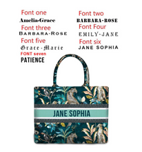 Load image into Gallery viewer, "Arna Lisa" Collection - Designer Tote Bag + Customised Name (Many Styles)
