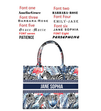 Load image into Gallery viewer, "Arna Lisa" Collection - Designer Tote Bag + Customised Name (Many Styles)

