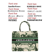 Load image into Gallery viewer, "Arna Lisa" Collection - Designer Tote Bag + Customised Name (Many Styles)
