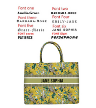 Load image into Gallery viewer, "Arna Lisa" Collection - Designer Tote Bag + Customised Name (Many Styles)
