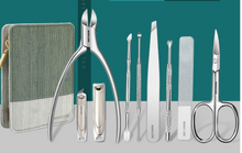 Load image into Gallery viewer, "Arna's" Royal Collection - German Manicure Pedicure Set - Stainless Steel Professional Travel  Kit
