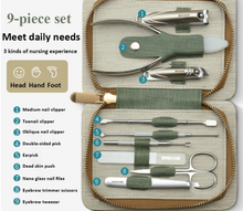 Load image into Gallery viewer, "Arna's" Royal Collection - German Manicure Pedicure Set - Stainless Steel Professional Travel  Kit
