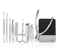 Load image into Gallery viewer, "Arna's" Royal Collection - German Manicure Pedicure Set - Stainless Steel Professional Travel  Kit
