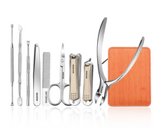 Load image into Gallery viewer, "Arna's" Royal Collection - German Manicure Pedicure Set - Stainless Steel Professional Travel  Kit

