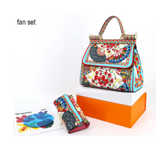 Load image into Gallery viewer, "Arna Lisa" Collection - Original Classic Print Handbag + Clutch/Wallet/Purse - Many Styles
