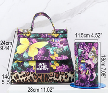 Load image into Gallery viewer, "Arna Lisa" Collection - Original Classic Print Handbag + Clutch/Wallet/Purse - Many Styles

