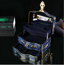 Load image into Gallery viewer, Arna's Luxury Jewellery Box Mirrored with 3 Layers (4 Colours)
