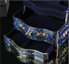 Load image into Gallery viewer, Arna's Luxury Jewellery Box Mirrored with 3 Layers (4 Colours)
