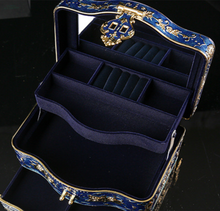 Load image into Gallery viewer, Arna's Luxury Jewellery Box Mirrored with 3 Layers (4 Colours)
