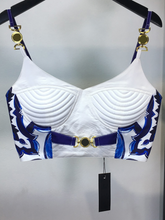 Load image into Gallery viewer, "Arna" Collection - Elegant Spaghetti Strap Top＋Blue and White Porcelain Skirt - 2 Piece Set
