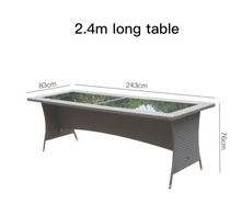 Load image into Gallery viewer, Luxury Plus Furniture -  Nordic Minimalist Tables And Chairs 2.4M x 8 Chairs (Balcony, Patio, Courtyard)
