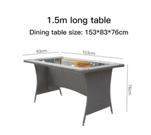 Load image into Gallery viewer, Luxury Plus Furniture -  Nordic Minimalist Tables And Chairs 1.5M x 4 Chairs (Balcony, Patio, Courtyard)
