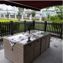 Load image into Gallery viewer, Luxury Plus Furniture - Minimalist Rattan 2 Chairs + Table (Balcony, Patio, Courtyard)
