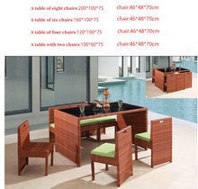Load image into Gallery viewer, Luxury Plus Furniture - Minimalist Rattan 2 Chairs + Table (Balcony, Patio, Courtyard)
