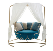 Load image into Gallery viewer, Luxury Plus Furniture - Nordic Designer Chair Free Standing + Curtain -  Mix &amp; Match (Balcony, Patio, Courtyard)
