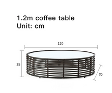 Load image into Gallery viewer, Luxury Plus Furniture - Nordic Rattan Designer Chair + Coffee Table + Oval Seat - Mix &amp; Match (Balcony, Patio, Courtyard)
