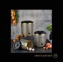 Load image into Gallery viewer, "Arna Lisa" Royal Collection - Black and Gold - Storage Containers
