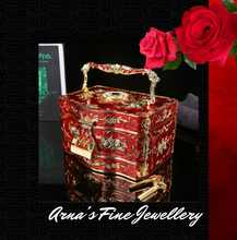 Load image into Gallery viewer, Arna's Luxury Jewellery Box Mirrored with 3 Layers (4 Colours)
