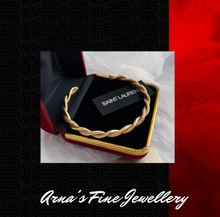 Load image into Gallery viewer, Women's Designer Gold Bangle + Gift Box
