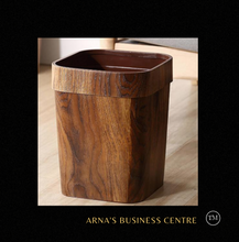 Load image into Gallery viewer, "Arna Royal Vintage Collection"  Luxury Imitation Wooden 14 L Trash Rubbish Bin
