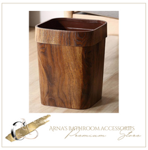 Load image into Gallery viewer, "Arna Royal Vintage Collection"  Luxury Imitation Wooden 14 L Trash Rubbish Bin
