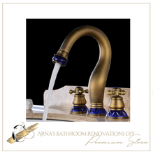 Load image into Gallery viewer, "Arna" Collection - Bathroom Basin Faucet Antique Brass Sink Mixer Tap
