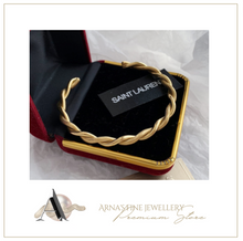 Load image into Gallery viewer, Women's Designer Gold Bangle + Gift Box
